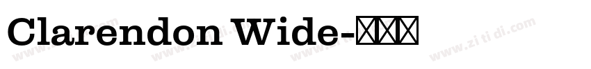 Clarendon Wide字体转换